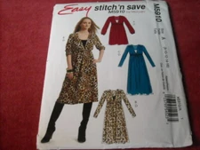 🌺 McCALL'S #M5910 - LADIES DEEP "V" NECKLINE DRESS & CAMISOLE PATTERN 8-16 FF