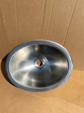 RV/Trailer Stainless Steel Sink, Oval, 13"x11"x6", New, W/ Mounting Kit, #5F
