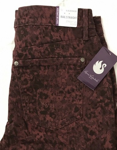 Gloria Vanderbilt Rail Straight Jeans 6 