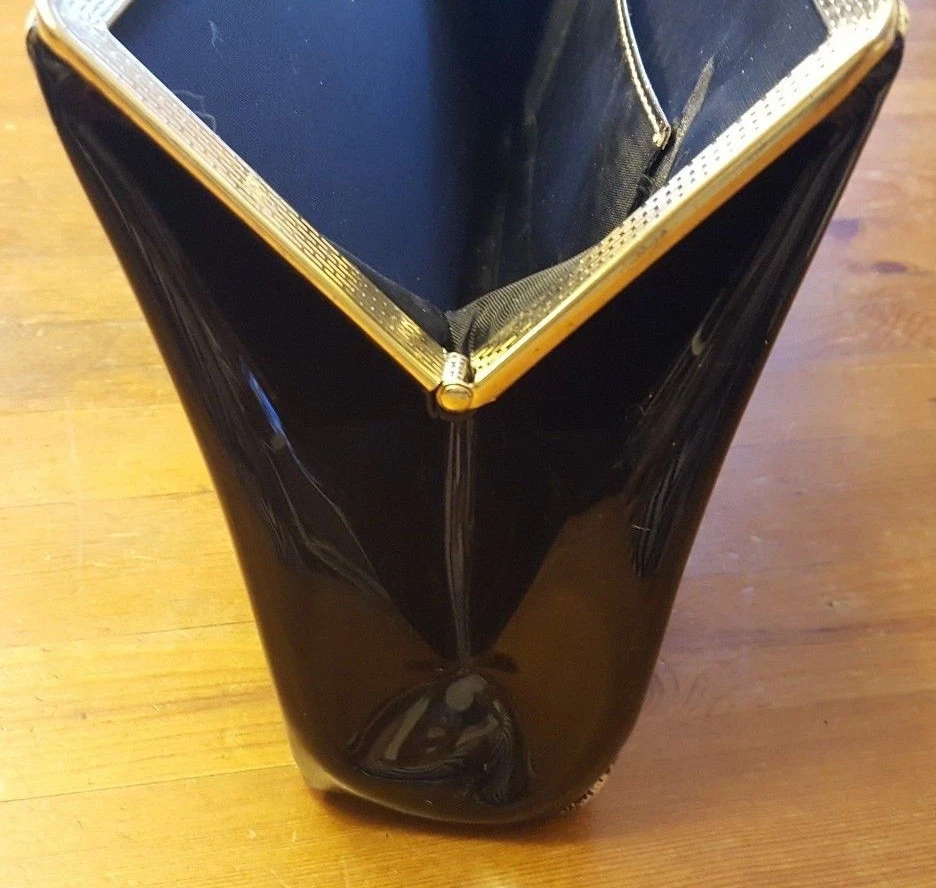 Bolso de Mano Baguette Vintage, Estampado Tela/Floral con Charol (años 60) Foto 3 de 4