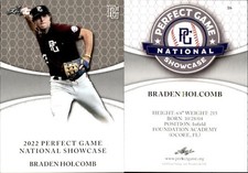 BRADEN HOLCOMB 2022 LEAF PERFECT GAME 