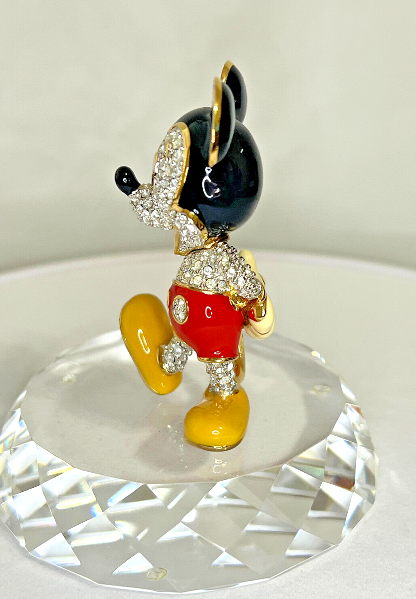 JEWELED MICKEY MOUSE Swarovski Disney Figurine Arribas