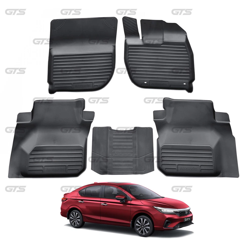 For Honda City Sedan 2020 - 23 RHD Rubber 3D Floor Mat Carpets Foto 3 de 4