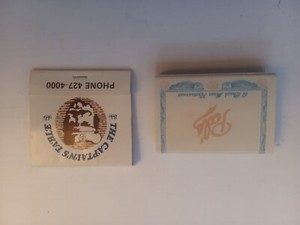 pal's and the Captain's table Deerfield Beach matchbook lot of two