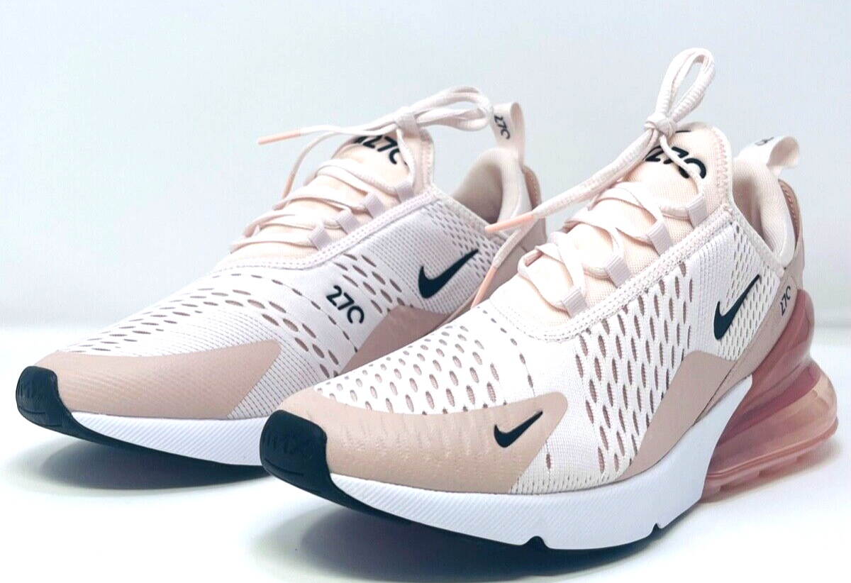 NIKE AIR MAX 270 LIGHT SOFT PINK BLACK ROSE ROUX CLAIR NOIR SHOE