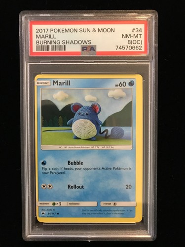 Marill graded PSA 8 for sale on eBay