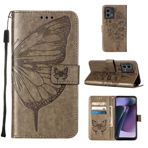 Fr Motorola MOTO G Power Stylus Play 2024 Butterfly Wallet Leather Phone Case - Picture 37 of 40