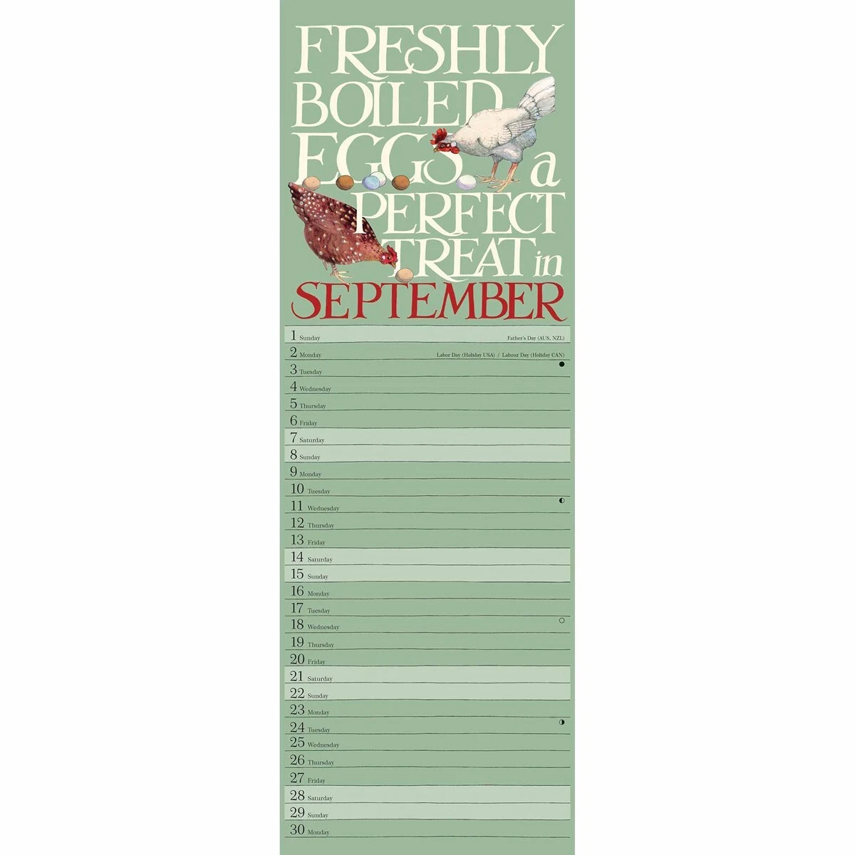 Emma Bridgewater Hens Slim Calendar 2024 By Carousel, 50 OFF
