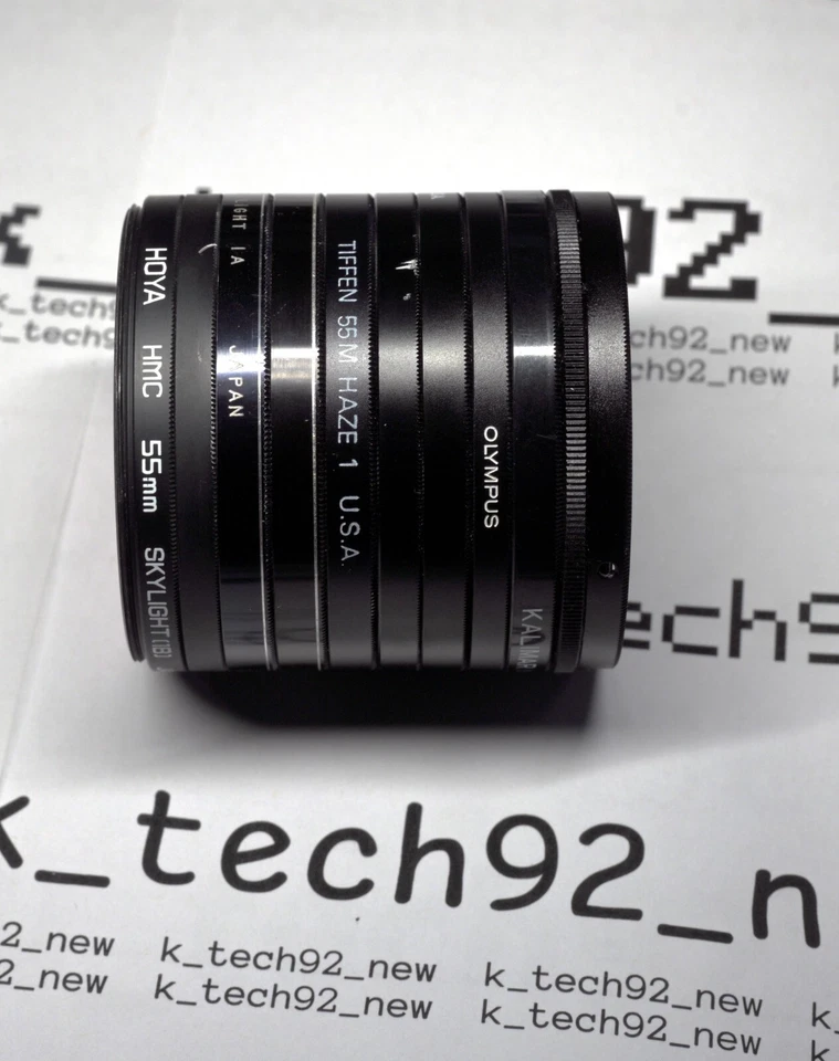 Vintage Camera Lens Bundle - Set of 10 55mm Lenses: Kalimar, Aroma, Tiffen, more - Image 4 of 4