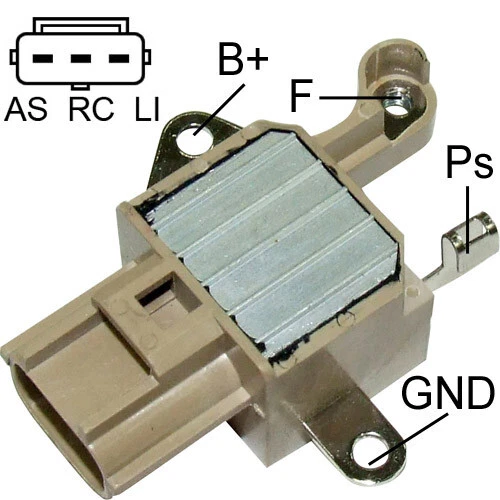 Nuevo regulador de voltaje del alternador 126600-3430, 126600-3640, 126600-4200, IN6343 Foto 3 de 3