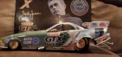 JOHN FORCE Castrol GTX Start Up James Dean 50th 2005 NHRA Mustang