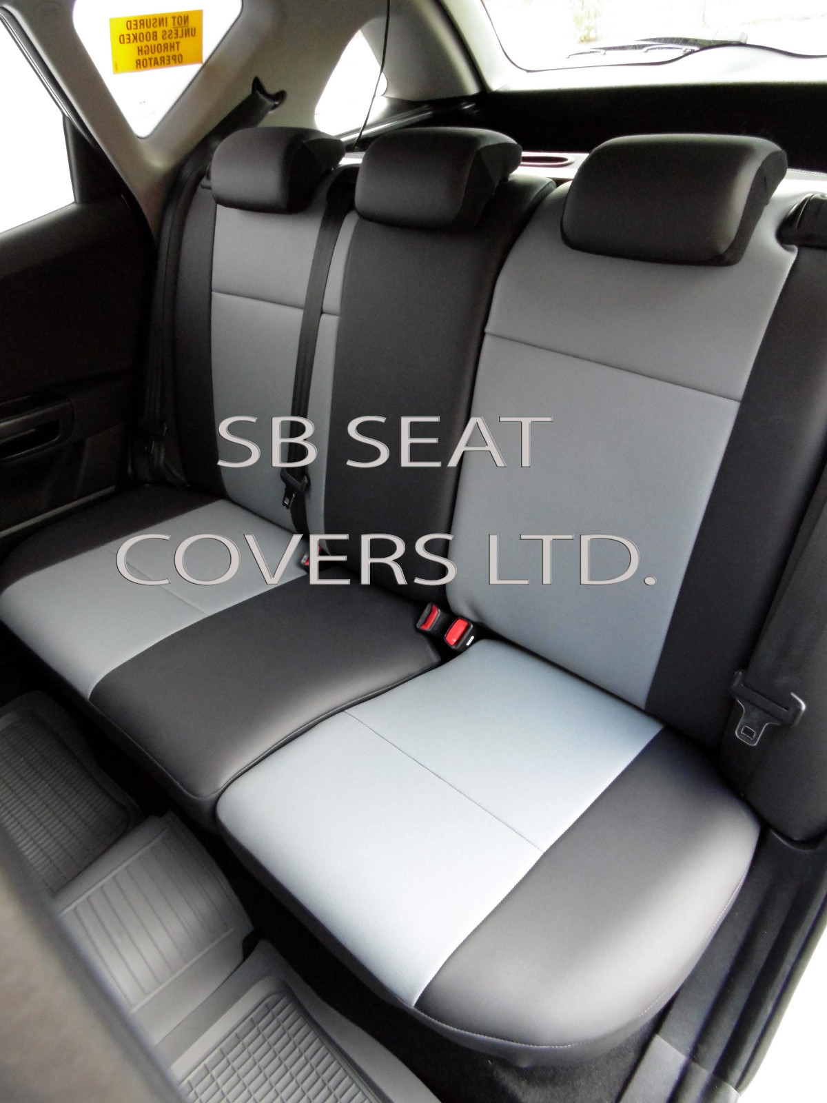 TO FIT A KIA PICANTO CAR SEAT COVERS, ROSSINI 2 TONE LEATHERETTE GREY