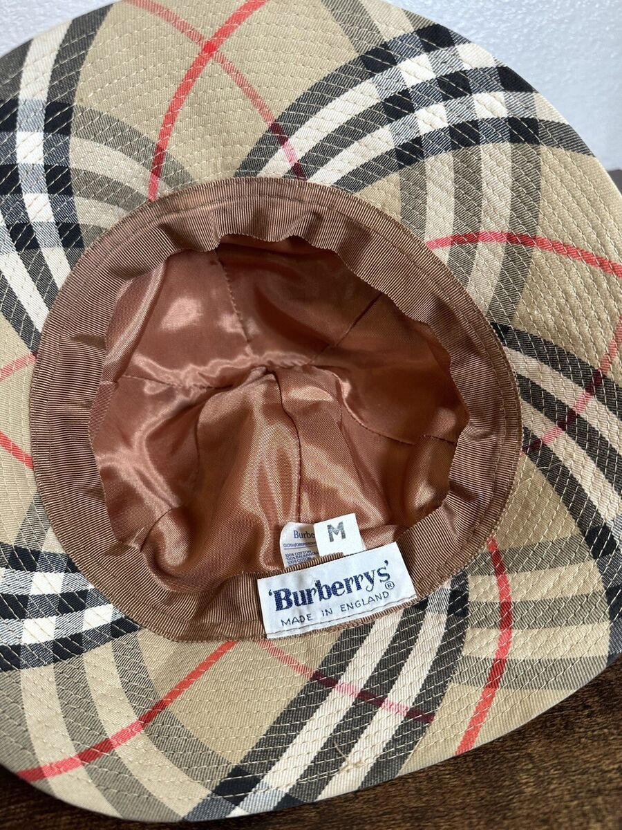 BURBERRYS LONDON Vintage Authentic Nova Check Cotton Bucket BURBERRYS LONDON Vintage Authentic Nova Check Cotton Bucket