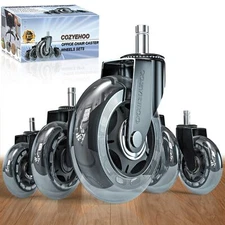 	Replacement Office Chair Wheels Caster Desk Chair Wheels Rolling Wheels For Of	