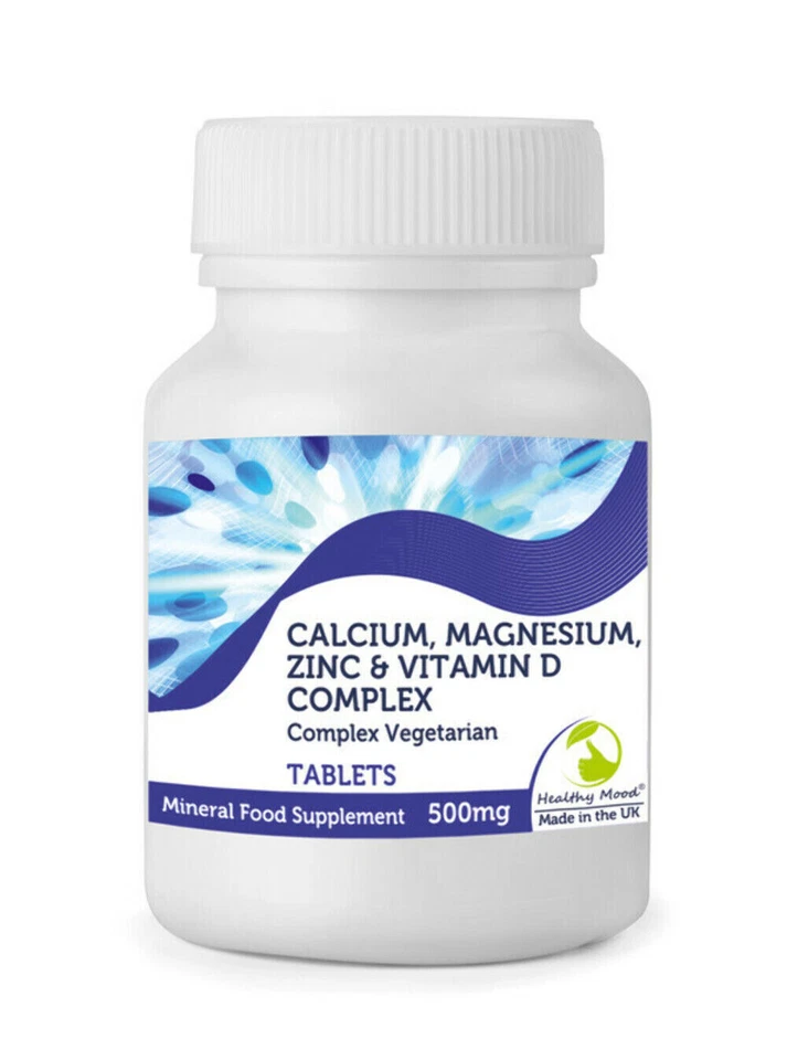 Calcio Magnesio Zinc y Vitamina D Comprimidos Complejo Botella x 90 Foto 2 de 2