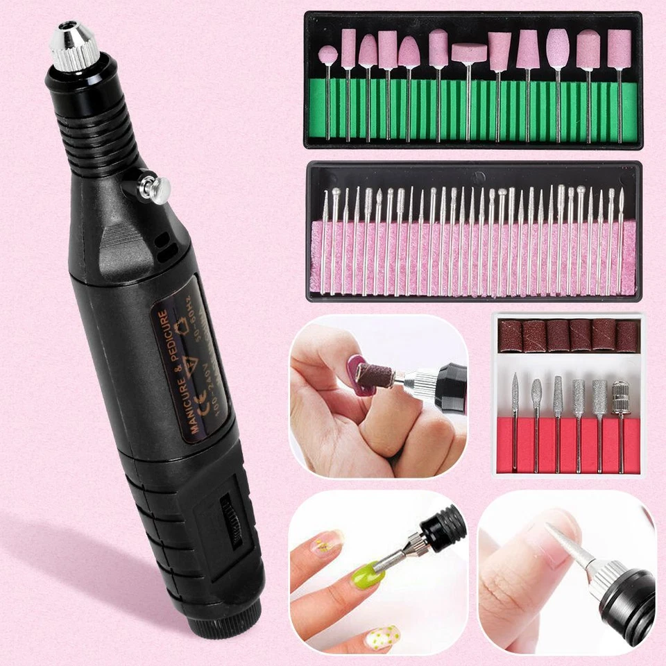 56 Stück Maniküre Profi Elektrisch Nail Art Nagelfräser Nagelfeile Set Pediküre - Bild 2 von 4