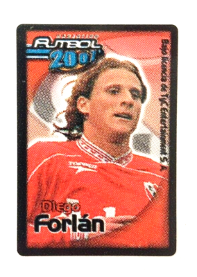 22-23 Panini DIEGO FORLAN 直筆サインカード RED 2001 Diego Forlan Rookie Futbol Argentino Sticker