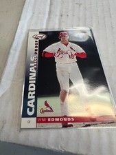 Jim Edmonds 2002 Leaf Baseball Red Press Proof #46