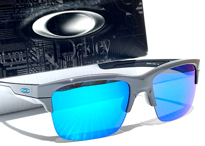 NEW Oakley THINLINK Dark Grey POLARIZED Galaxy Blue Mirror lens