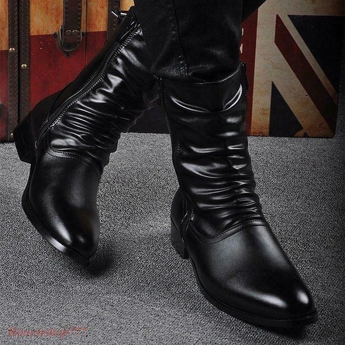mid calf boots dress