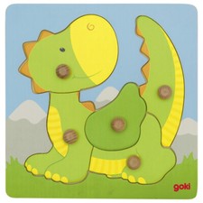 goki drewniane puzzle smok 5 szt. Puzzle drewniane 57553 dzieci nowe
