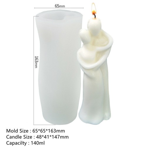 Family Perfume Candle Moulds Silicone Human Body Candle Wax Making Soap Mold DIY - Picture 25 of 29