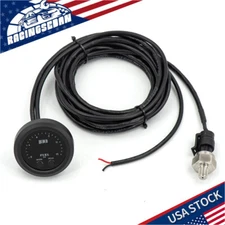 52mm Electronic Fuel Pressure Gauge With 1/8 Npt Sensor Digital 0-15PSI Red Led