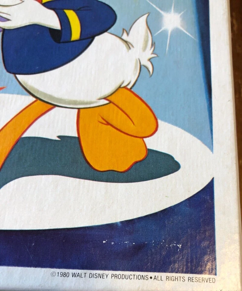 VINTAGE 1980 Whitman Walt Disney DONALD & DAISY DUCK DANCING PUZZLE 100 Pieces - Image 4 of 4