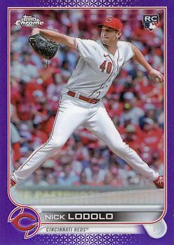 2022 Topps Chrome Update #USC123 Nick Lodolo Reds Rookie RC Purple Refractor
