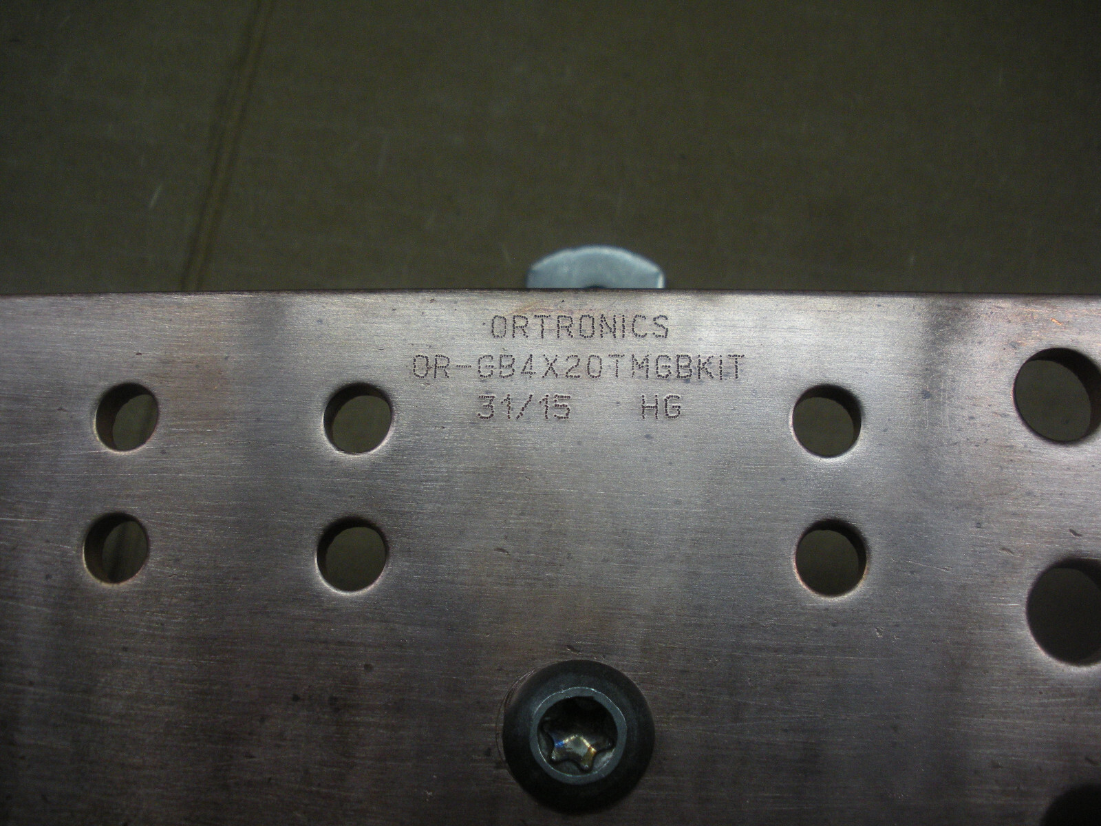 copper ground bar grounding bus 20" x4" x 1/4" Ortronics Harger NEW