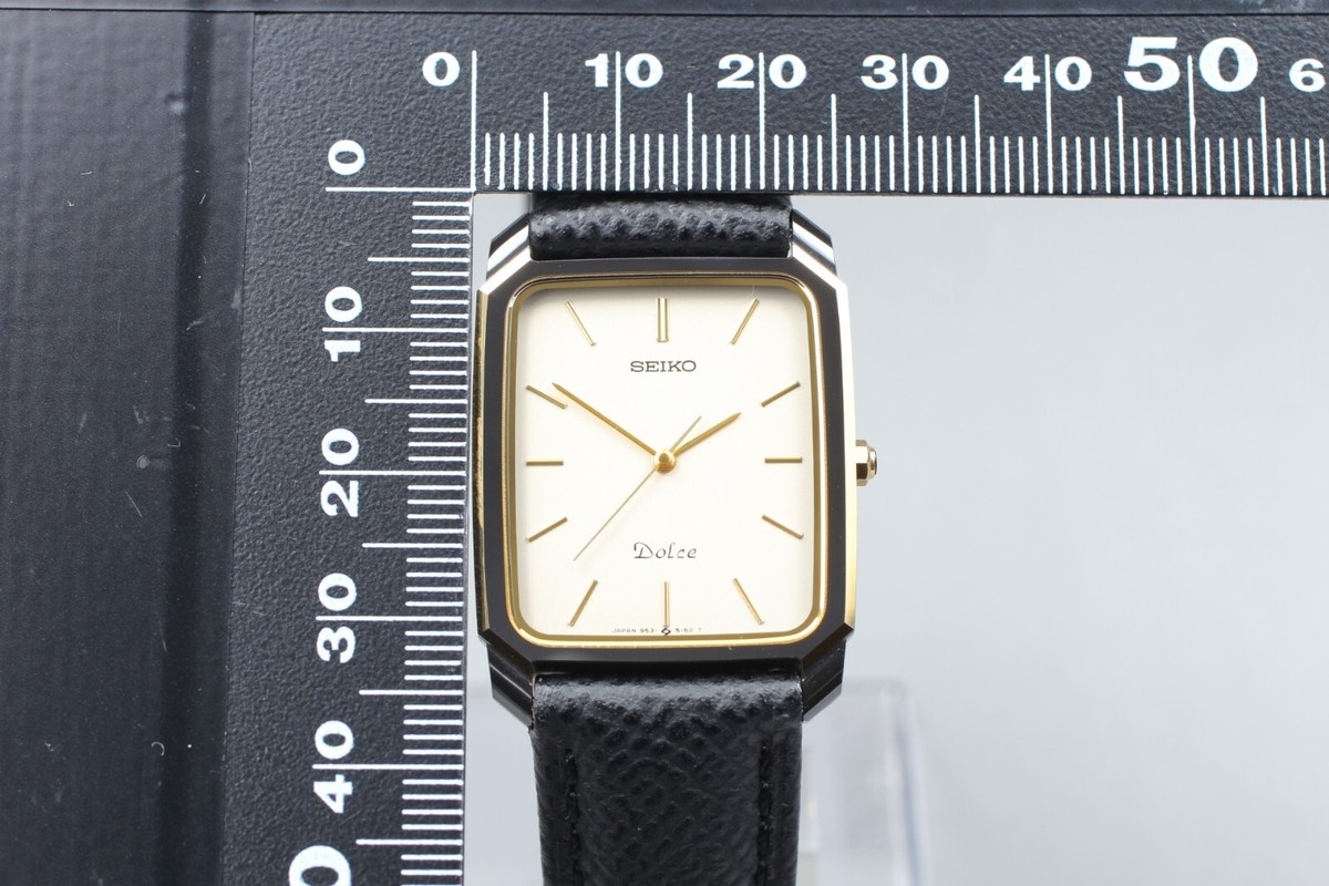 セイコー　ドルチェ　型番9531-5130 ドレスウオッチ Vintage 1986 [Near MINT] Seiko Dolce 9531-5130 Tank QZ Men's