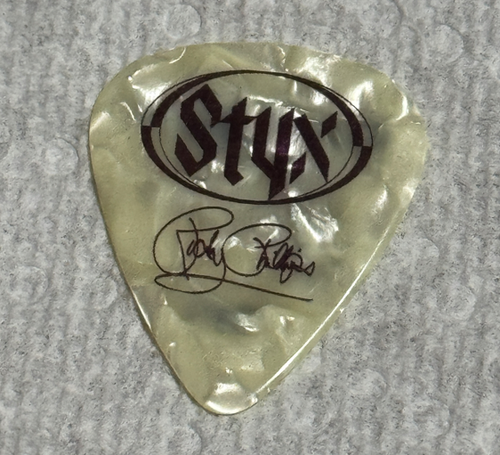 STYX RICKY PHILLIPS SIGNATURE GUITAR PICK 2012 CONCERT TOUR STAGE BAND PLEKTRUM - Bild 2 von 2