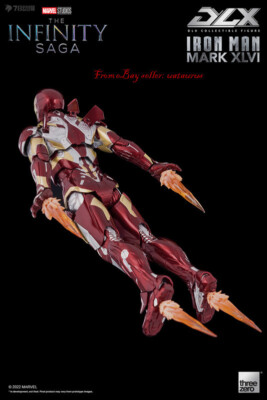 threezero Iron Man Mark XLVI フィギュア Perfect Threezero 1/12 The Infinity Saga Dlx Iron Man Mark 46 In