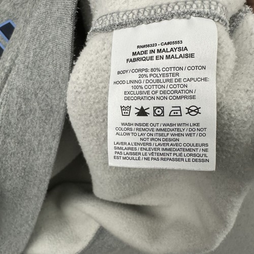 North Carolina Tar Heels Hoodie Men XL Gray Nike Sweatshirt Center Swoosh NCAA - Picture 5 of 10