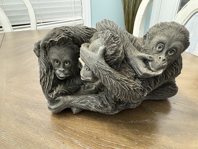 Orangutan Statue United Design Classic Critters Figure Hear No Evil Monkey Stone