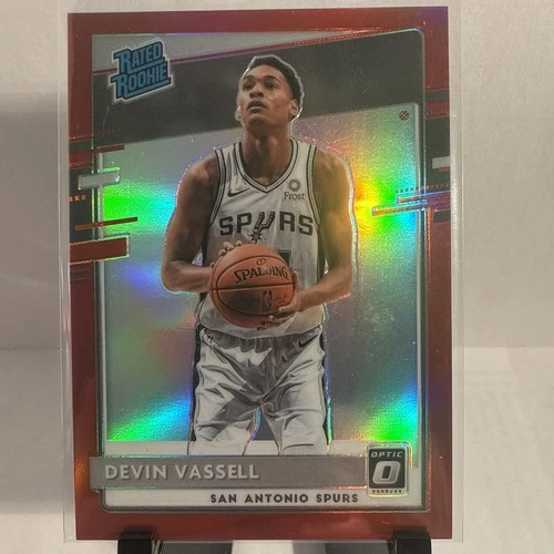 2020 Donruss Optic Basketball Red Devin Vassell #161 PSA 9