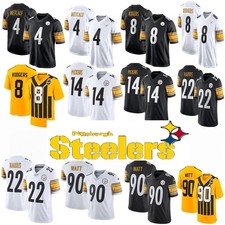 Men's Stitched 2025 Steelers Player Game Jersey XS-5XL
