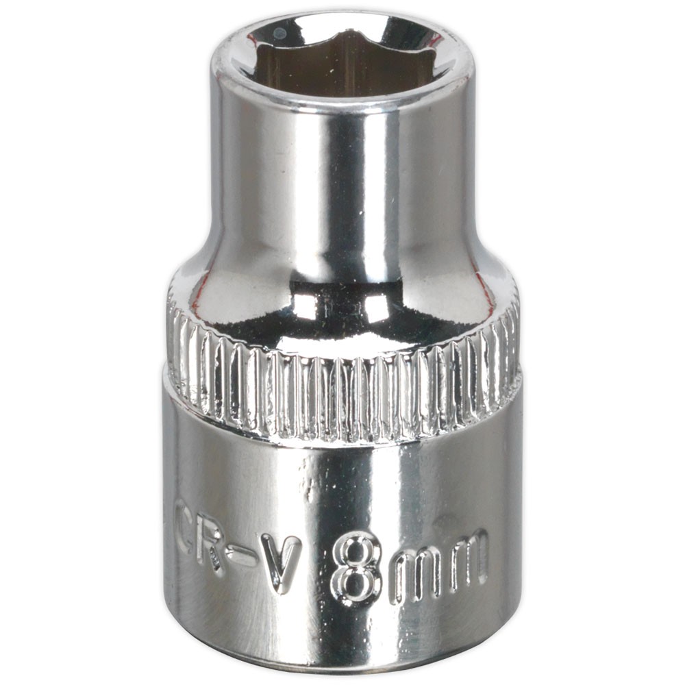 WallDrive® Socket 8mm 3/8""Sq Drive Fully Polished - Image 2