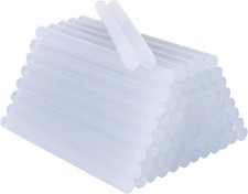7mm x 100mm Hot Glue Gun Sticks - 50 Pack, Multi-Temperature Bonding 0.26 per stick