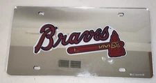 Atlanta Braves  MLB Silver Laser Tag License Plate WinCraft
