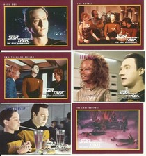 DATA / Brent Spiner - STAR TREK THE NEXT GENERATION - 9 Different Trading Cards
