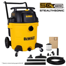 DEWALT Stealthsonic 16-Gallon Wet Dry Shop Vacuum 6.5 HP   Quiet Operation