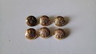 lot of 6 16mm 5+1 Vintage Metal Button Royal Coat Arms UK Lion Unicorn EUC — photo 2