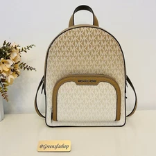 Michael Kors Jaycee Medium Ombré Signature Logo Backpack Husk