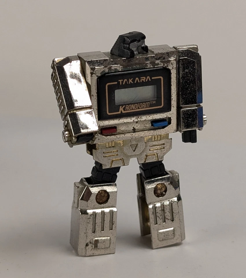 1983 Takara Transformers Silver Kronoform Robot Watch Microman Action Figure - Image 2 of 4