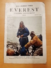 1953 The Times Everest Colour Supplement Sir Edmund Hillary Tenzing Norgay