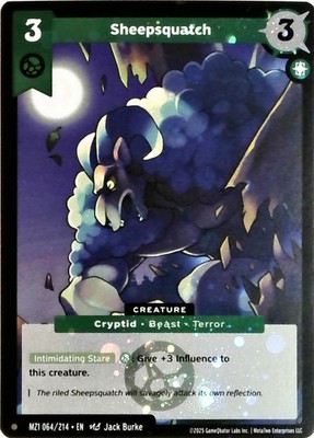 2025 METAZOO BASE SET REV HOLO - SHEEPSQUATCH MZ1 64/214