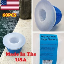 60 Pack Swimming Pool Spa Skimmer Basket FILTER SAVER Mesh Socks Made in USA