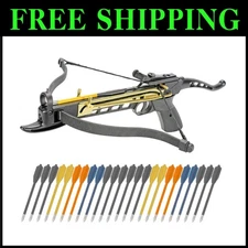 Self-Cocking Crossbow 80 lbs w/ Fiber Glass Construction