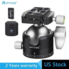 Low Profile Tripod Ball Head 56mm Ball CNC Aluminum Alloy Arca-Swiss Panorama